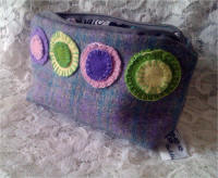 cosmetic purse - wool