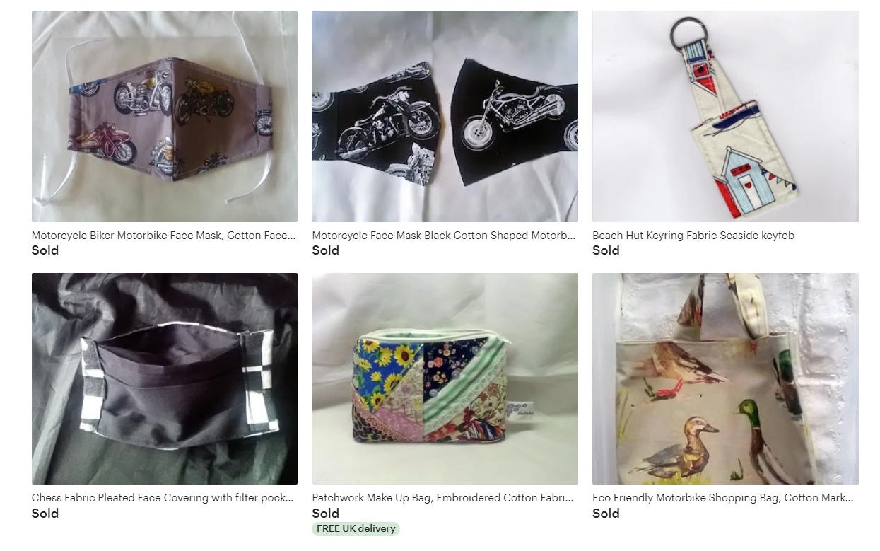 items sold from Solstice Days Etsy shop